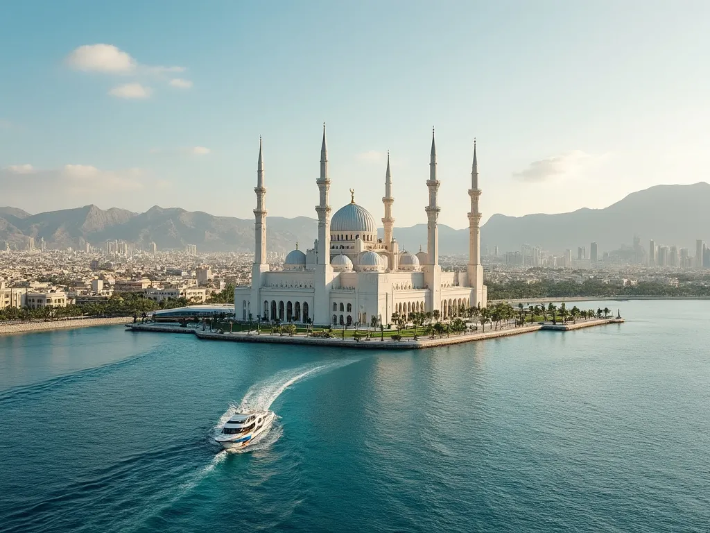 Muscat skyline with the Grand Mosque