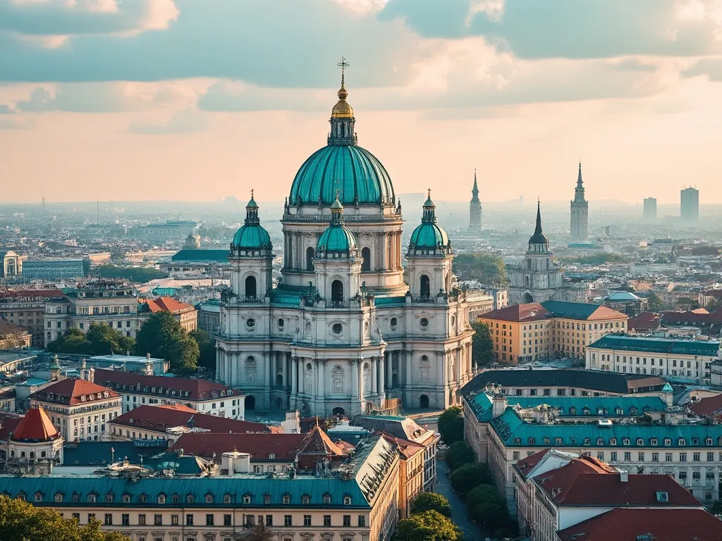 Vienna skyline with the St. Stephen's Cathedral