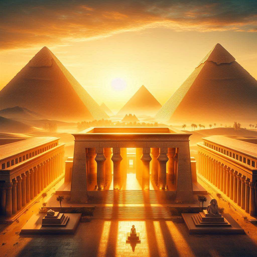 Vibrante escena callejera en el moderno Cairo, capturando el espíritu de orgullo y unidad nacional