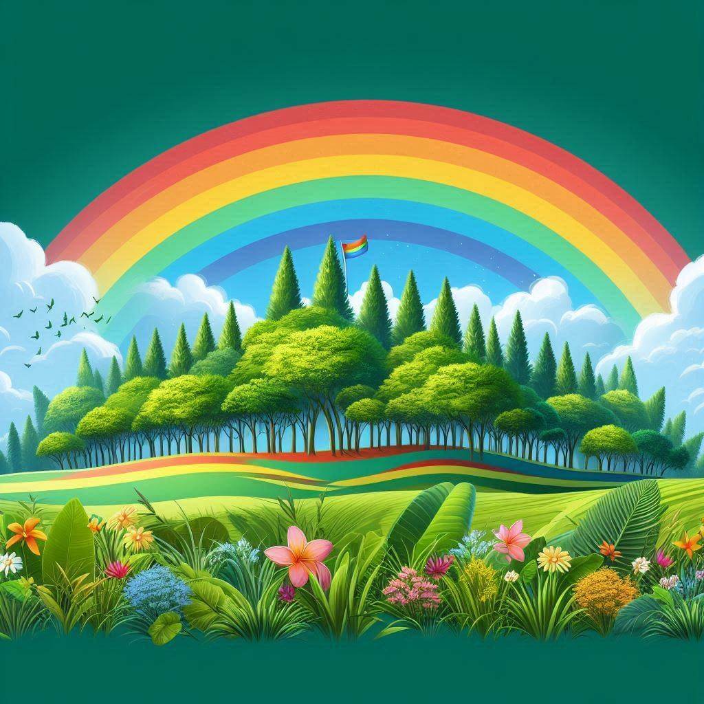 Paisaje majestuoso de la exuberante vegetación de Mauricio, simbolizando la belleza natural del país y su compromiso con la preservación