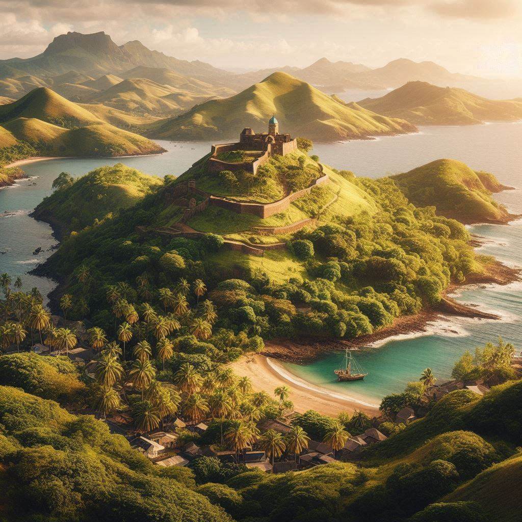 Impresionante paisaje costero de Mayotte, que muestra su rica historia y belleza natural