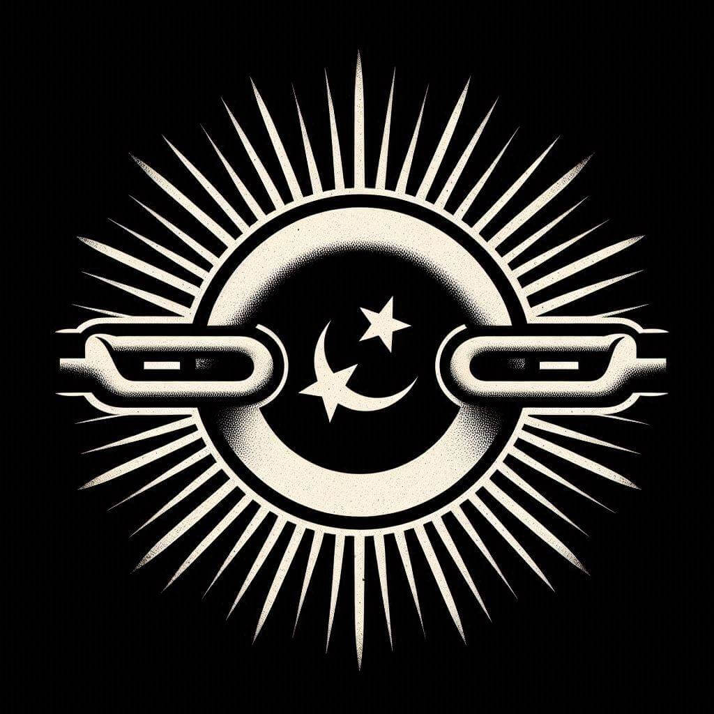 Cadena rota estilizada simbolizando la libertad y unidad entre San Cristóbal y Nieves