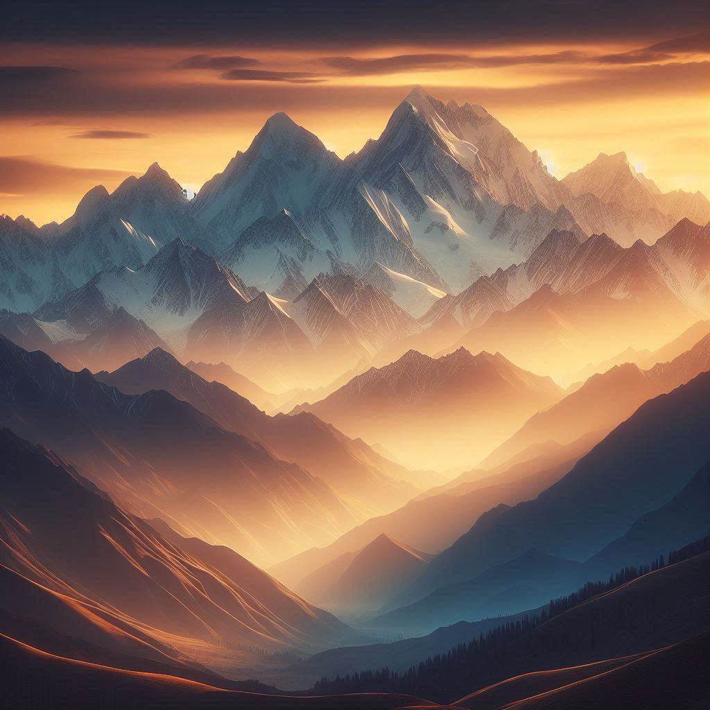 Majestuosas montañas cubiertas de nieve en Tayikistán, representando la belleza natural y el significado cultural del país.