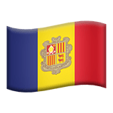 Andorra flag on Apple devices