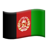 Afghanistan flag on Apple devices