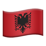 Albania flag on Apple devices