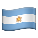 Argentina flag on Apple devices