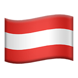 Austria flag on Apple devices