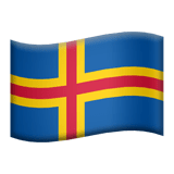 Åland Islands flag on Apple devices