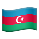 Azerbaijan flag on Apple devices