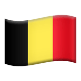 Belgium flag on Apple devices