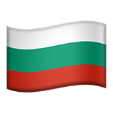 Bulgaria flag on Apple devices