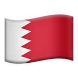 Bahrain flag on Apple devices