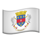 Saint Barthelemy flag on Apple devices