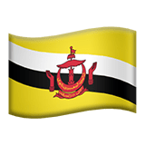 Brunei flag on Apple devices