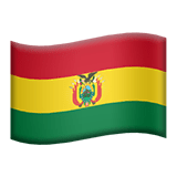 Bolivia flag on Apple devices