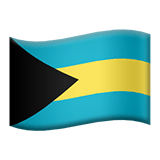 Bahamas flag on Apple devices