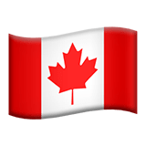 Canada flag on Apple devices