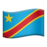 Democratic Republic of the Congo flag on Apple devices