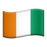 Côte d'Ivoire flag on Apple devices