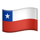 Chile flag on Apple devices