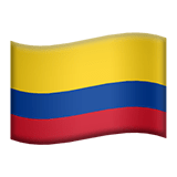 Colombia flag on Apple devices