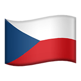 Czechia flag on Apple devices