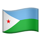 Djibouti flag on Apple devices