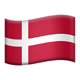 Denmark flag on Apple devices