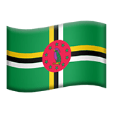 Dominica flag on Apple devices