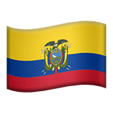 Ecuador flag on Apple devices