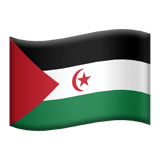 Western Sahara flag on Apple devices