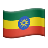 Ethiopia flag on Apple devices