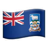 Falkland Islands flag on Apple devices