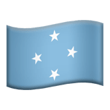 Micronesia flag on Apple devices