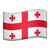 Georgia flag on Apple devices