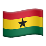 Ghana flag on Apple devices