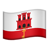 Gibraltar flag on Apple devices