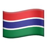 Gambia flag on Apple devices