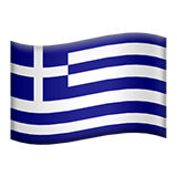 Greece flag on Apple devices