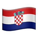 Croatia flag on Apple devices