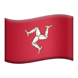 Isle of Man flag on Apple devices