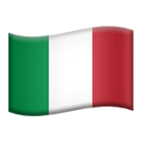 Italy flag on Apple devices