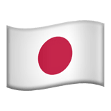 Japan flag on Apple devices