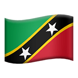 Saint Kitts and Nevis flag on Apple devices