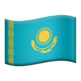 Kazakhstan flag on Apple devices