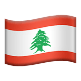 Lebanon flag on Apple devices