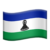 Lesotho flag on Apple devices