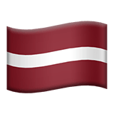 Latvia flag on Apple devices