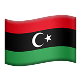 Libya flag on Apple devices